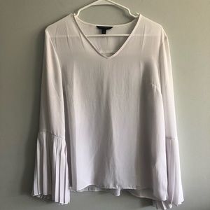 Banana Republic - White V-neck Blouse